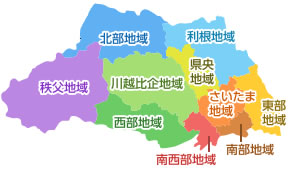 埼玉県の地図